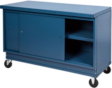 Picture of Workbench, Mobile Steel Top, Red
