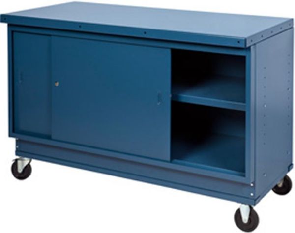 Picture of Workbench, Mobile Steel Top, Red