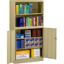 Picture of Cabinet, Storage w/Bookcase 36"W x 18"D x 72"H, Med Gray