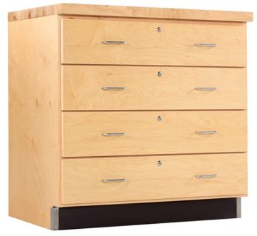 Picture of Cabinet, Storage, Base, 4 Drawer 36"Wx35"Hx22"D
