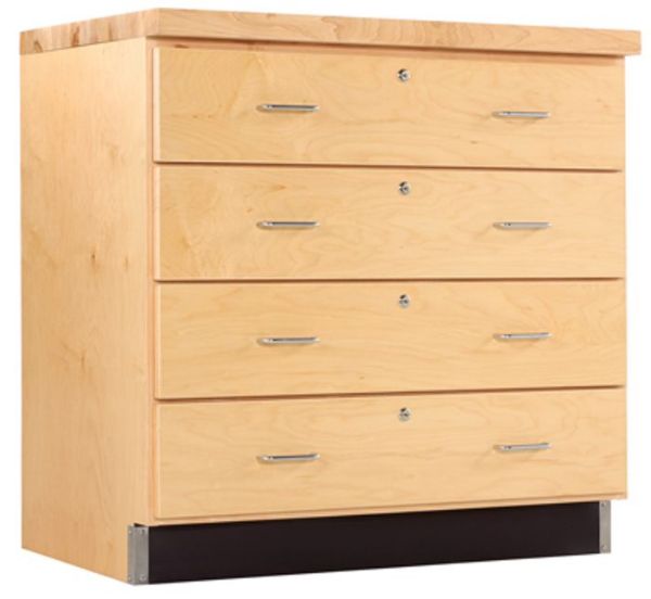 Picture of Cabinet, Storage, Base, 4 Drawer 36"Wx35"Hx22"D