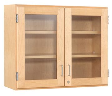 Picture of Cabinet, Storage, Wall, Glass Dbl Doors 42"Wx30"Hx12"D