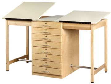 Picture of Table, Drawing, Dual Adjustable Top, 6 Drawers 70"W x 32-1/2"D x 39-3/4"H