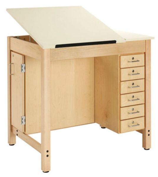 Picture of Table, Drawing, 2 pc Adjustable Top 42"Wx30"Dx39-3/4"H