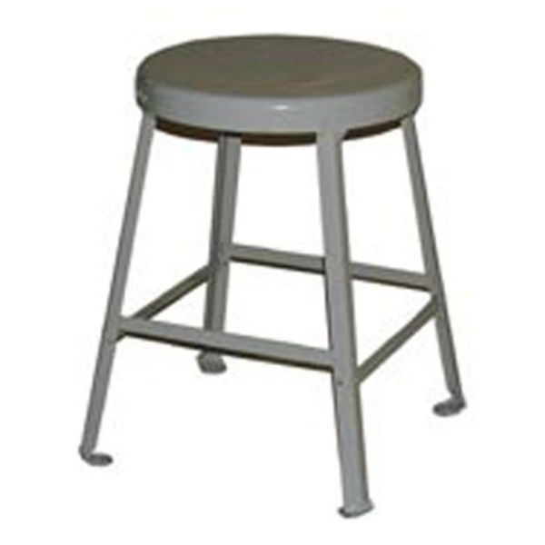Picture of Stool, Steel Seat, Steel Angle Leg 20"H, Gray