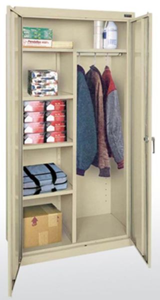 Picture of Cabinet, Storage, Wardrobe 36"Wx18"Dx72"H, Putty