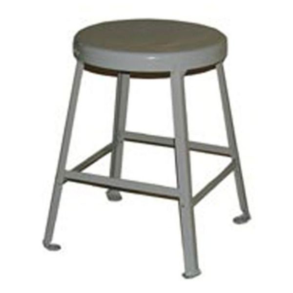 Picture of Stool, Steel Seat, Steel Angle Leg 30"H, Gray