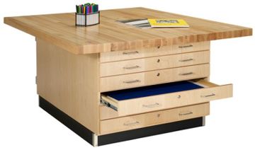 Picture of Bench, 4-Station, W/4 Vises Flat Storage
