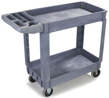 Picture of Cart, Utility, Small Bin Top, Resin 17-1/4"Wx40"L x33-1/2"H, Gray