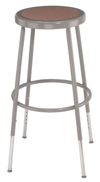 Picture of Stool, Steel, Adjustable Leg 31-1/2"-38-1/2", Gray