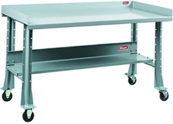 Picture of Bench, Portable, Steel Top, Sebring Gray 72"Wx34"D