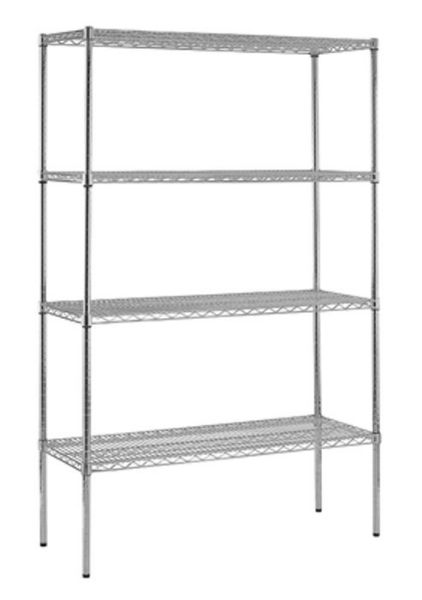 Picture of Shelving, Chrome Wire, 4 Shelves 24"Dx48"Wx74"H
