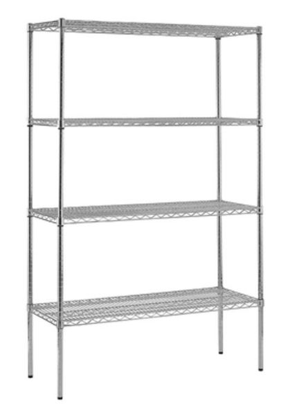 Picture of Shelving, Chrome Wire, 4 Shelves 24"Dx72"Wx74"H