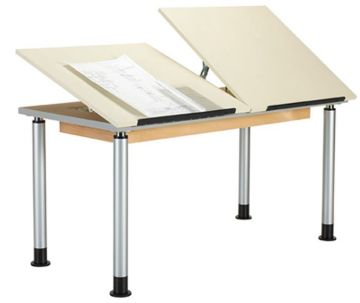 Picture of Table, Drafting, Single Station, Adjustable Height 60"Wx30"Dx39"H
