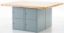 Picture of Bench, 4-Station, Wood Top 8 Locker, w/o Vises, 33-1/4"H