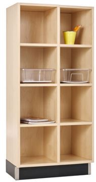 Picture of Cubbies, Maple, Two Sections 24"Wx15"Dx51"H