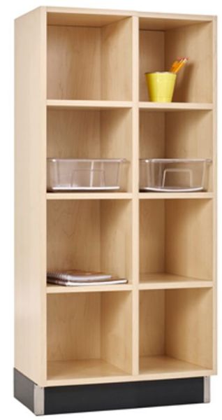 Picture of Cubbies, Maple, Two Sections 24"Wx15"Dx51"H