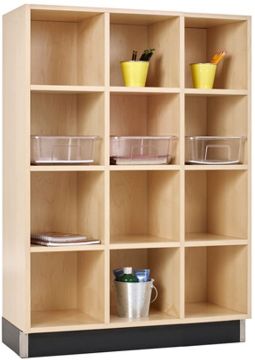 Picture of Cubbies, Maple, Three Sections 36"Wx15"Dx51"H