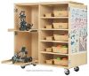 Picture of Cabinet, Storage, Robotics w/VEX Logo & Parts Chart 50"Wx24"Dx53"H