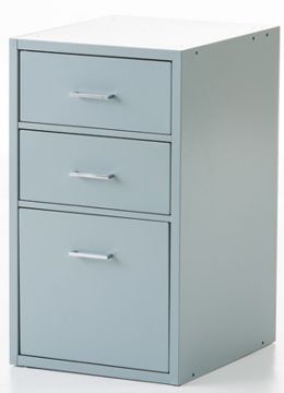 Picture of Cabinet, Base Unit, 3-Drawer Gray