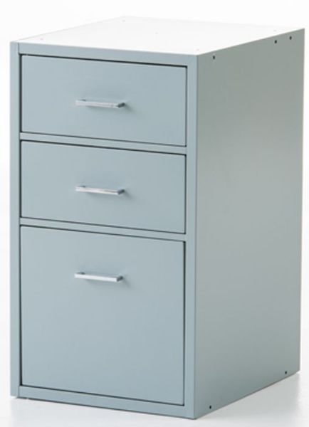 Picture of Cabinet, Base Unit, 3-Drawer Gray
