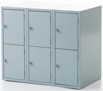 Picture of Cabinet, Base Unit, 6-Locker Gray
