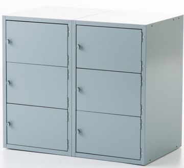 Picture of Cabinet, Base Unit, 6-Locker Gray