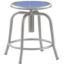 Picture of Stool, Steel, Adjustable Height, 18"-25" Gray Leg, Blueberry Seat