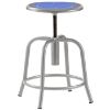 Picture of Stool, Steel, Adjustable Height, 18"-25" Gray Leg, Blueberry Seat