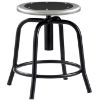 Picture of Stool, Steel, Adjustable Height, 18"-25" Black Leg, Black Seat
