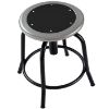 Picture of Stool, Steel, Adjustable Height, 18"-25" Black Leg, Black Seat