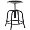 Picture of Stool, Steel, Adjustable Height, 18"-25" Black Leg, Black Seat