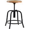 Picture of Stool, Steel, Adjustable Height, 18"-25" Black Leg, Hardwood Seat