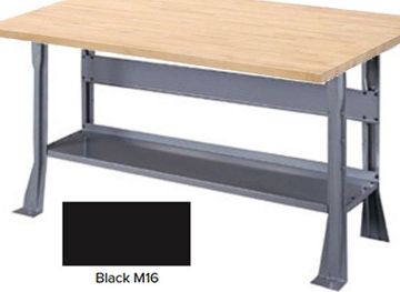 Picture of Bench, Black M16 Legs, Maple Top 6'Wx30"Dx1-3/4"H