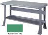 Picture of Bench, Open Base, Steel Top 6'Wx30"D - F Green M10