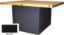 Picture of Bench, 4-Station, Wood Top, 33-1/4" Base: Blk Slide Door, w/o Vise