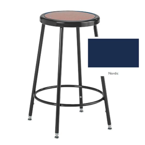 Picture of Stool, Steel, Adjustable Leg 25"-33"H, Nordic