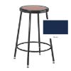 Picture of Stool, Uphlstrd, Adj Leg 18"-26" Drk Gry Vinyl/Frm: Nordic