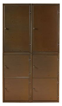 Picture of Cabinet, Storage, 6 Door, 18"x30" & 15"x18" 62"H, Astro Gray