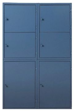 Picture of Cabinet Storage, 8 Door, 18"x30" 62"H, Slate Blue