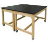 Picture of Tables, Mobile, Makerspace- Black HPL Top 30"Wx60"Dx36"H