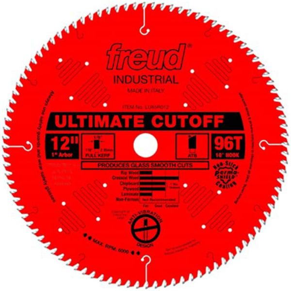 Picture of Blade, Circular Saw, Cross-Cutting, Carbide 12"x1"x 96T