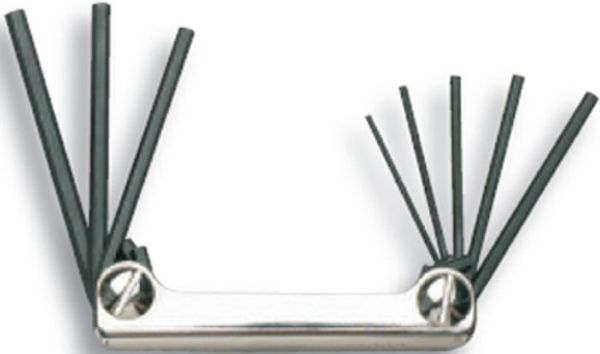 Picture of Hex Key Fractional Set, Folding 8 Sizes, .050" - 5/32"