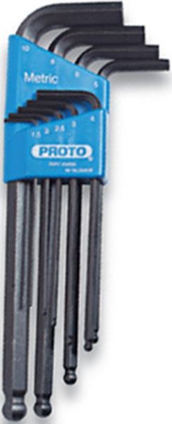 Picture of Hex Key Ball End Set, Metric 9 Sizes, 1.5mm - 10mm