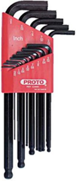 Picture of Hex Key Ball End Set, Fractional 13 Sizes, .050" - 3/8"