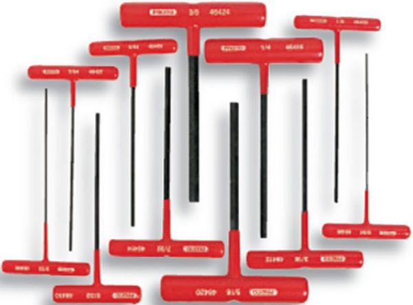 Picture of Hex Key T-Handle Set, Fractional 11 Sizes, 5/16" - 3/8"