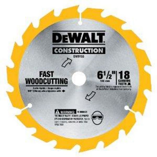 Picture of Blade, Circular Saw, General, Carbide 6-1/2"x5/8"x18T