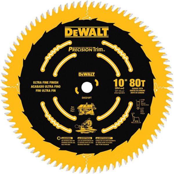 Picture of Blade, Circular Saw, Carbide 10"x80Tx5/8
