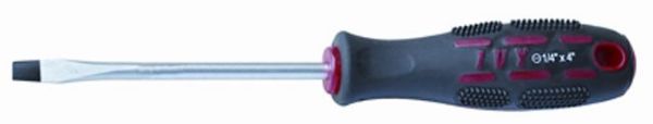 Picture of Screwdriver, Standard Tip, Round Shank 4" Blade, 7-3/8"OAL, 3/16"Tip