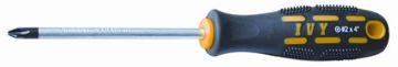 Picture of Screwdriver, Phillips Tip, Round Shank 4" Blade, 7-3/8"OAL, #1 Tip